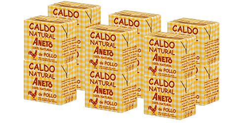 Aneto 100% Natural - Caldo de Pollo - caja de 12 unidades de 500ml