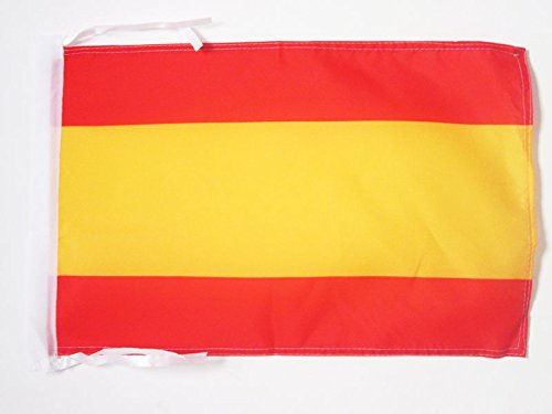 AZ FLAG Bandera de ESPAÑA SIN Armas 45x30cm - BANDERINA ESPAÑOLA SIN Escudo 30 x 45 cm cordeles