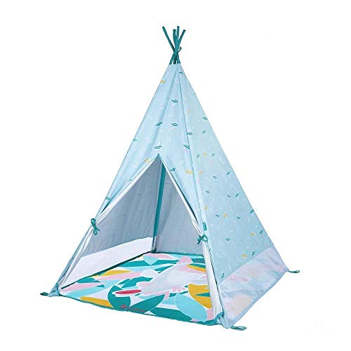 Badabulle Tipi Jungle infantil Anti-Uv FPS 50+ Colchoneta impermeable Evolutiva 100x100x120 cm - Tipi Jungle infantil Anti-Uv FPS 50+