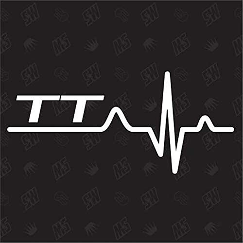 BBTY TT Heartbeat - Pegatinas compatibles con Audi (Color : A)