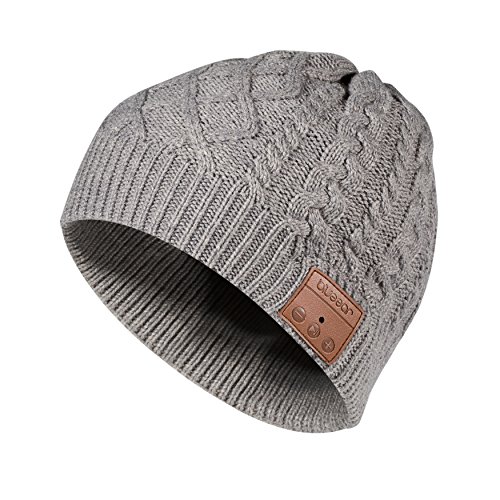 Blue Ear Gorro lavable con auriculares y Bluetooth, estéreo, manos libres, respuesta de teléfono y hasta 8 horas de Tiempo de reproducción, H10 GREY