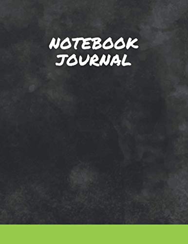 Box and Notes Notebook for kids, Black dark gray watercolor texture background cover, 120 pages - Large(8.5 x 11 inches)