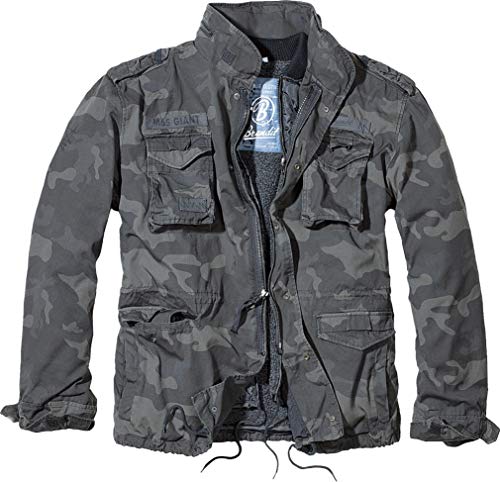 Brandit M65 Gigante Chaqueta de Hombre Parka - Camuflaje Oscuro, M