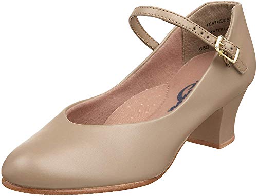 Capezio Junior Footlight, Zapatos de Personaje, para Mujer, Color Beige, Talla 36