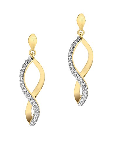 Carissima Gold Pendientes de mujer con oro amarillo 9 K (375) y circonita