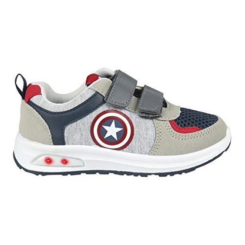 CERDÁ LIFE'S LITTLE MOMENTS Cerdá-Zapatilla con Luces Avengers de Color Gris, Rojo, 29 EU