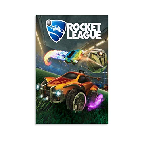 chenyun Póster decorativo de la liga de cohetes de Game Rocket League, lienzo para pared