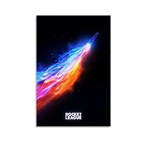 chenyun Póster decorativo de la liga de cohetes de Game Rocket League, lienzo para pared