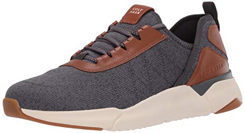 Cole Haan Grandsport Knit Trainer, Zapatillas Hombre, Gris (Gray Pinstripe/Optic White Gray Pinstripe/Optic White), 41 EU