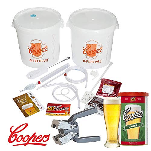 Coopers Kit fermentación Cerveza Lusso con un Malto Lager