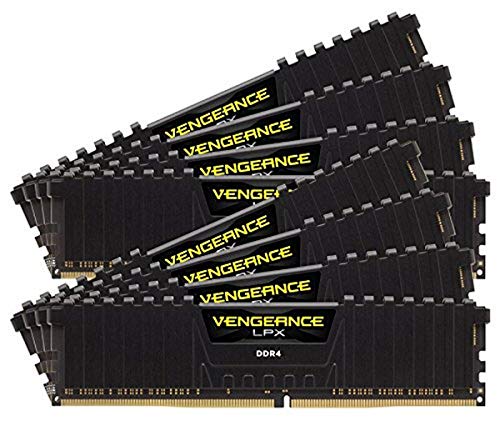 Corsair Vengeance LPX - Módulo de Memoria XMP 2.0 de Alto Rendimiento de 128 GB (8 x 16 GB, DDR4, 2933 MHz, C16) Color Negro