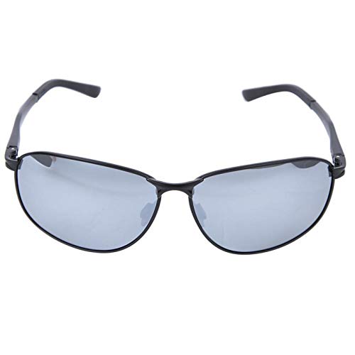 DAUERHAFT Gafas de protección Gafas de Sol polarizadas, adecuadas para Hombres, para Proteger los Ojos(Gun Frame Ice Blue Film)