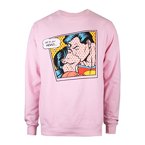 DC Comics My Hero Jersey, Rosa Claro, M para Mujer