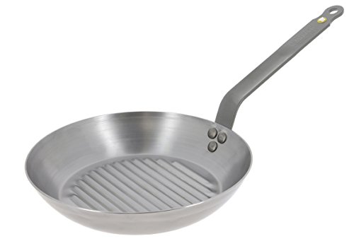 DE BUYER 5613.26 Mineral B Element - Sartén con Grill (diámetro:26 cm)