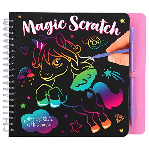 Depesche 10710 Magic Scratch Book, Ylvi y los Minimoomis - Libro para Colorear