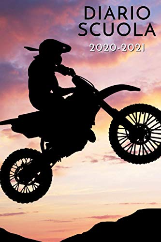 diario scuola 2020 2021 motocross: diario scolastico 2020 2021 moto - agenda settimanale 2020 2021 - settembre 2020 2021 - calendario - materiale scolastico elementare superiori medie