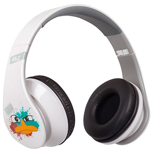 Disney - Auriculares, diseño Phineas y Ferb, Color Blanco