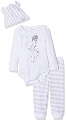 Disney Winnie l'ourson 5976 Conjunto, Blanco (Blanc Blanc), 0-12 Meses (Talla del Fabricante: 12 Meses) para Bebés