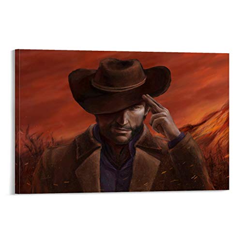 DRAGON VINES Red Dead Redemption 2 Vicious Gang Pintura en lienzo para restaurante hotel de 60 x 90 cm