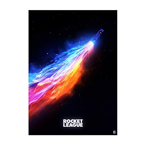 DrCor Rocket League Movie Art Print Canvas Poster Art Print Wall Pictures For Living Room Decoraciones de Pared Imágenes -50x70 cm Sin Marco 1Pcs