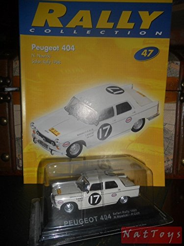 EDICOLA Peugeot 404 Nowicki Cliff Safari Rally 1968 1:43 Model +fas.47 Die Cast Compatible con