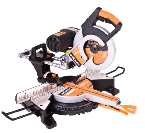 Evolution Power Tools RAGE 3-DB 10 pulgadas TCT Multiusos Corte Doble Bisel Compuesto Cortar Sierra de inglete deslizante