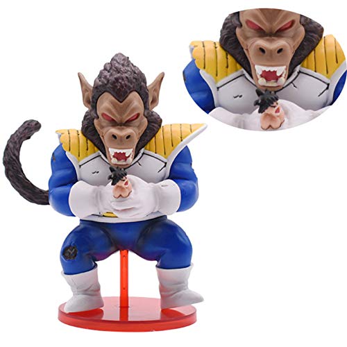 FFLSDR Dragon Ball Z Goku Mono Estatua PVC Figuras De Acción Anime Dragon Ball Super Ape Goku Juegos De Construcción (Color : Gray)