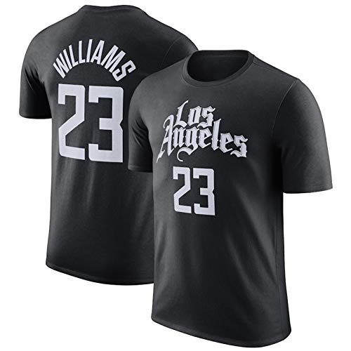 FGRGH Kawhi Leonard No.2 Jersey T-shirt, Los Angeles Clippers 2021 New Season Basketball Shirt Manga corta, # 23 Lou Williams Retro Algodón Unisex Outdoor Sportswear