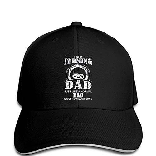 FLORVEY Gorra Beisbol Sombrero Ropa Slim Fit Impresión Moda Sombrero Hombres Agricultura Papá Granjero Tractor Granja Snapback