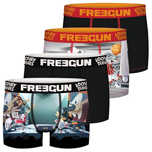 FREEGUN Lot De 4 Boxer Garcon Looney Tunes Pantalones, Multicolor (Multicolor G1), 10-11 años (Talla del Fabricante: 10/12) (Pack de 4) para Niños