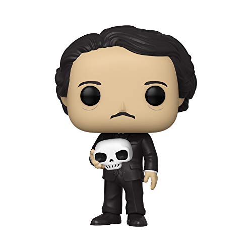 Funko- Pop Icons: Edgar Allen PoE w/Skull Figura Coleccionable, Multicolor (46774)