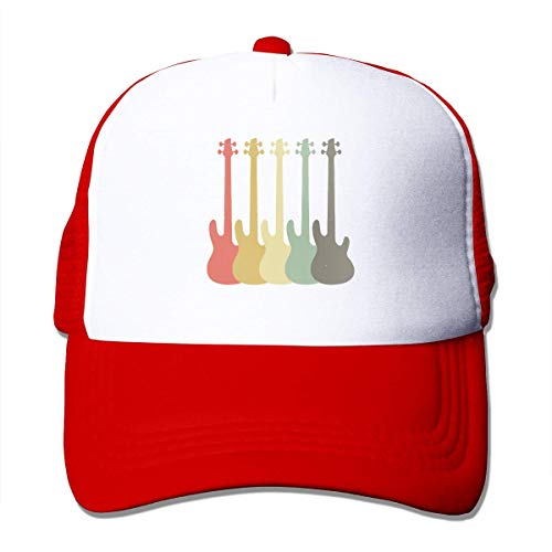 Gaoxiang Electric Guitar Retro Vintage Bass Unisex Grid Hat Baseball Cap Adjustable Hat Design8822