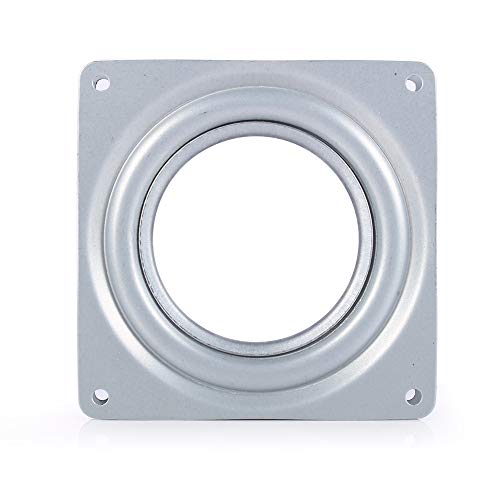 Gorgeri Placa giratoria, placa giratoria giratoria cuadrada de 4"Metal Lazy Susan Bearing Turntable TV Rack TV Rack Desk Tool