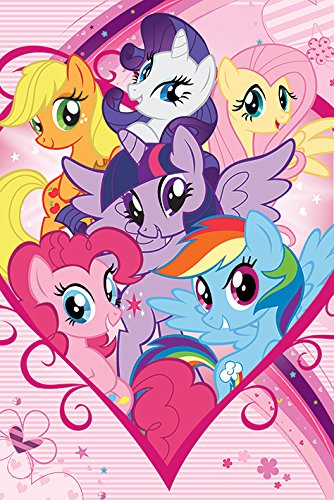 Grupo Erik Editores My Little Pony Group Poster, Vinilo, Multicolor, 91.5 x 61 x 0.02 cm