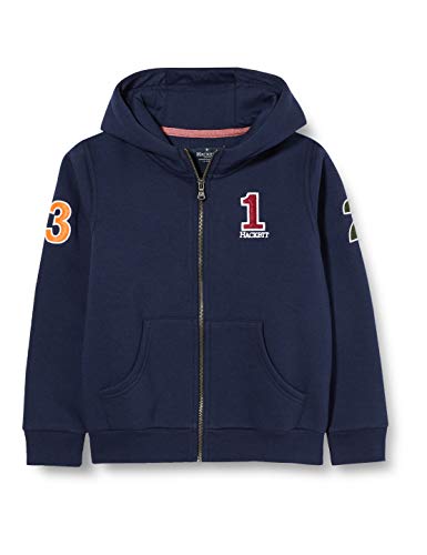 Hackett London Number Full Zip B Suéter, 595navy, K02 para Niños