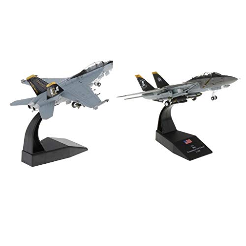 Harilla 2Pcs 1/100 F-14 Plane Y F / a-18 Strike Alloy Diecast Modelo Decoración Regalos