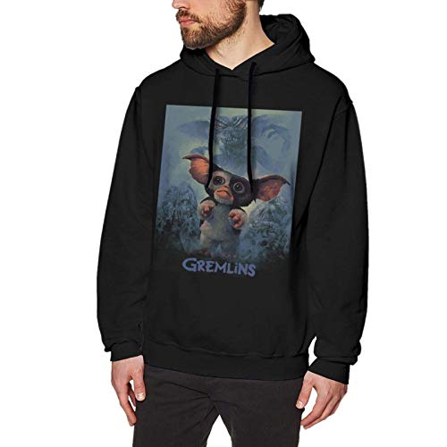 Hdadwy Black Hooded Sweatshirt Gremlins Gizmo Pullover Hoodie Sweatshirt Without Pockets