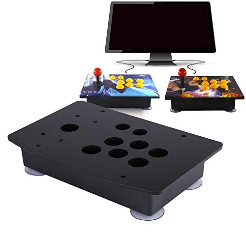 HEEPDD Panel de Joystick, Panel y Caja del Controlador de Juegos Arcade, Juego de Bricolaje de Controlador de Juegos clásico con reemplazo de Kits de Ventosa Fuerte