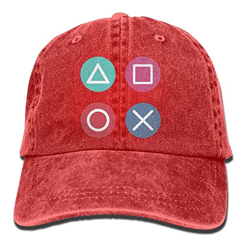 HomePink Gorra de béisbol para Hombres, Mujeres, Sombrero de Gorra de Mezclilla Ajustable de algodón para Hombres de Playstation Vintage Icon