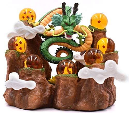 Hyzb Anime Dragon Ball Z del dragón Shenron Montaña acción del PVC Figuras de Colección de Dragon Ball Z Juegos de construcción de Juguete DBZ Esferas del Dragón (Color : All)