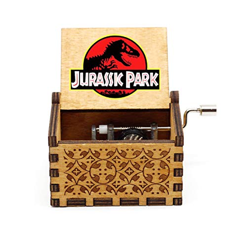 IANSISI Caja de música de Madera,Jurassic Park,Halloween,You Are My Sunshine,Regalos de cumpleaños, Caja Musical Regalos para cumpleaños/Navidad/Día de San Valentín y Otras Vacaciones