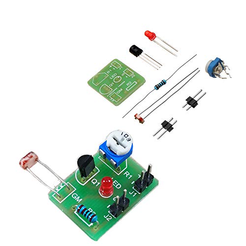 ILS - 3 Piezas Interruptor DIY fotosensible inducción electrónica Kit módulo Control óptico Bricolaje Formación Producción