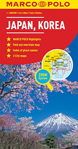 Japan/Korea Map (Marco Polo Maps) [Idioma Inglés]