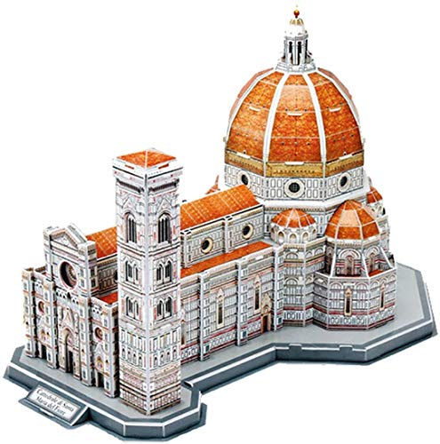 JIAFENG 3D Catedral construcción de Modelos de Puzzle Arte Manchado en Florencia, Italia creativos Juegos de Rompecabezas de Bricolaje Kits Modelo Hechos a Mano, cumpleaños Juguetes educativos pa.