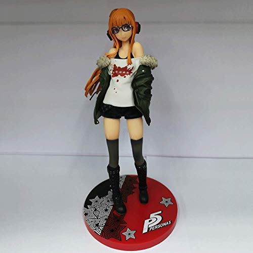 JINFENFG Persona 5 Sakura Futaba Genius Female Hacker Modelo en Caja Figura de Juguete de Paisaje