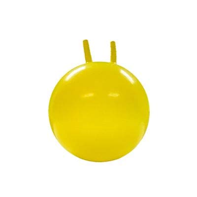 JOWY Pelota Canguro Fitness Infantil Tecnología Antiexplosión Entrenamiento Ejercicios de Equilibrio Amarilla de 45cm