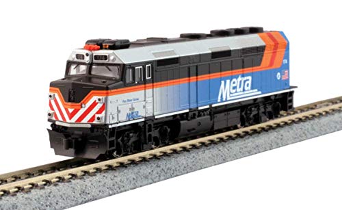 Kato 176-9105-DCC EMD F40PH Loco Chicago Metra 174 Fox River Grv (DCC-Fitted)