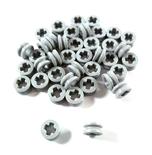 LEGO 40 piezas Technic tope pequeño 1/2", en color gris claro