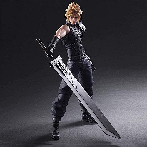 LJXGZY Juegos de Modelos de Anime Modelo de Juego Modelo Fresco Hecho a Mano Final Fantasy VII Cloud Strife Edición Colección Decoración Modelo Regalo de cumpleaños Estatua 27cm