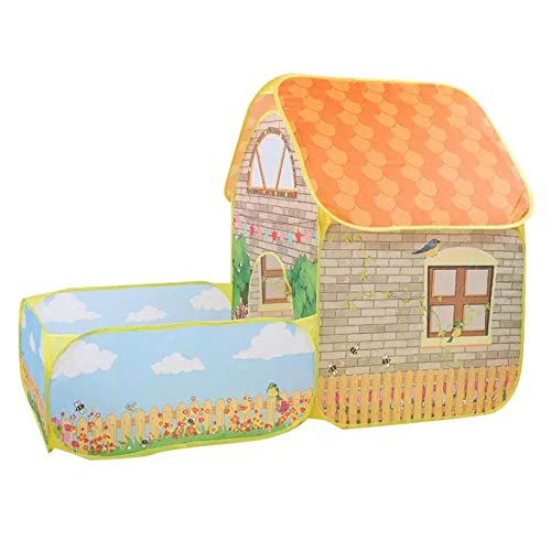 Los Niños Juegan Carpa Niños portátiles Play Tent House Beach Pool Tienda con jardín del patio jugando Tienda plegable Juguete para Interior y Exterior ( Color : Orange , Size : 155 x 110 x 80 cm )